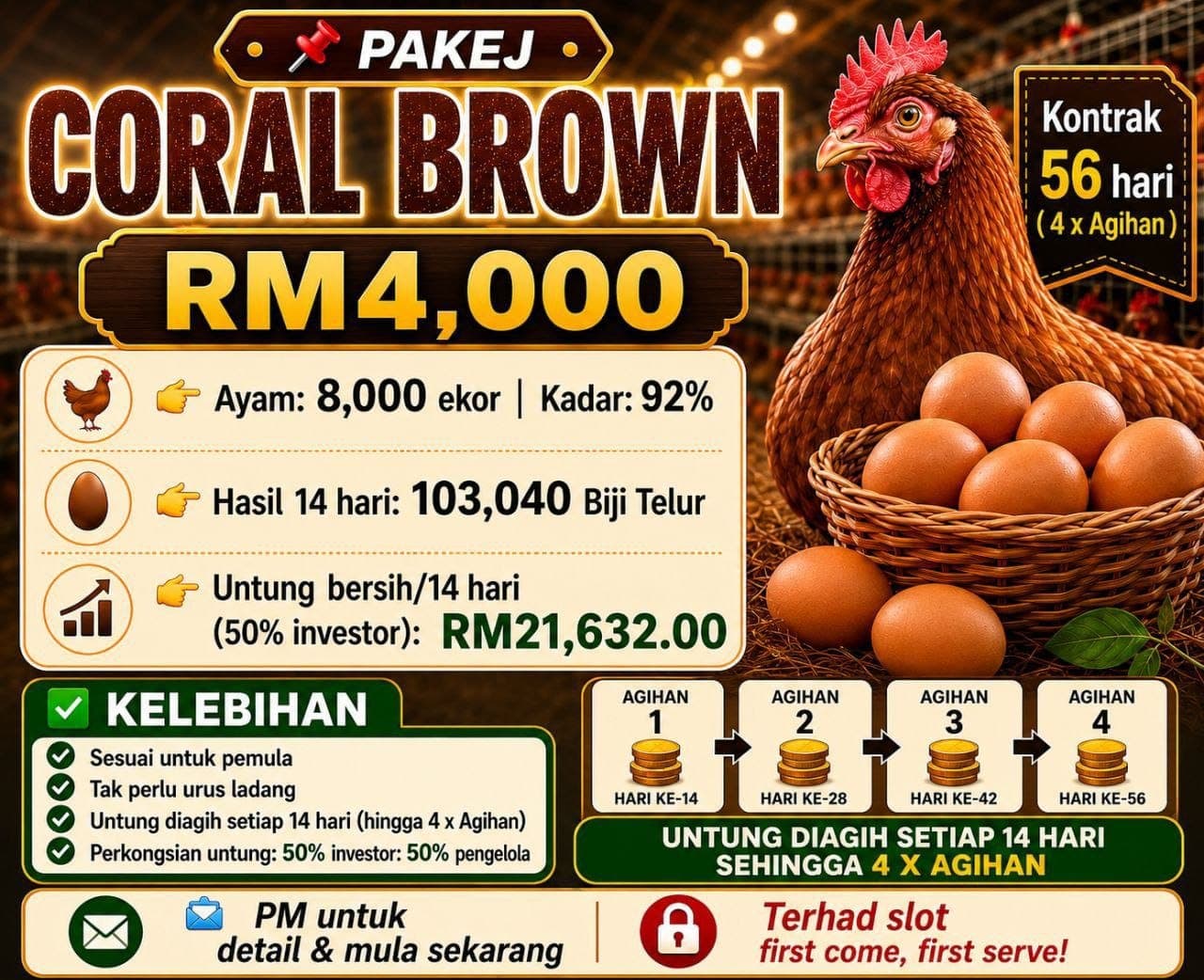 PAKEJ CORAL BROWN